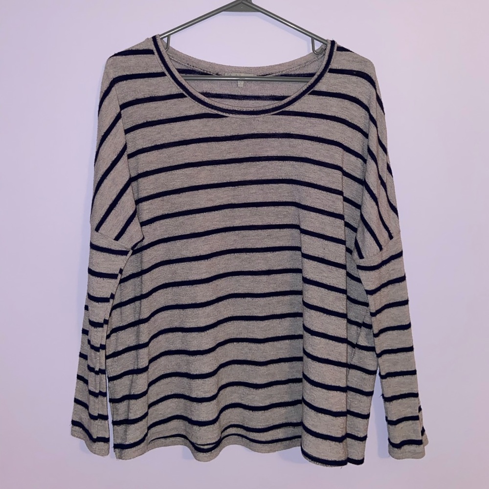 Long sleeved striped shirt
